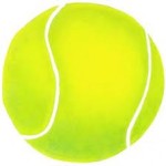 tennis ball for gym floor scuff removal