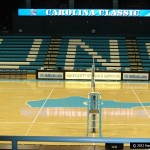unc home court with tape from volleyballtape.com
